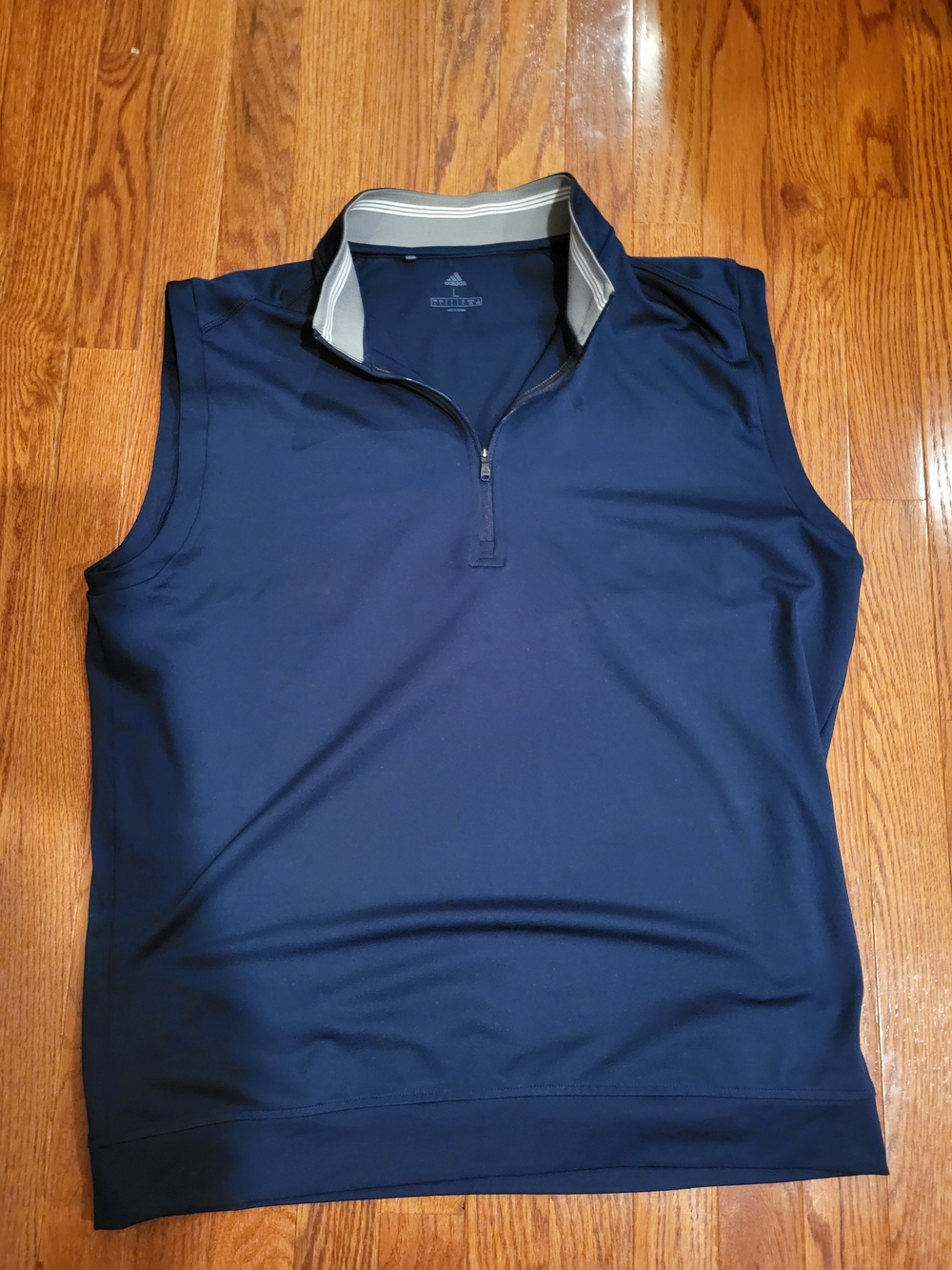 adidas Quarter-Zip Golf Vests (4) - White, Navy, Gray And Black - Lg - Picture 5 of 13